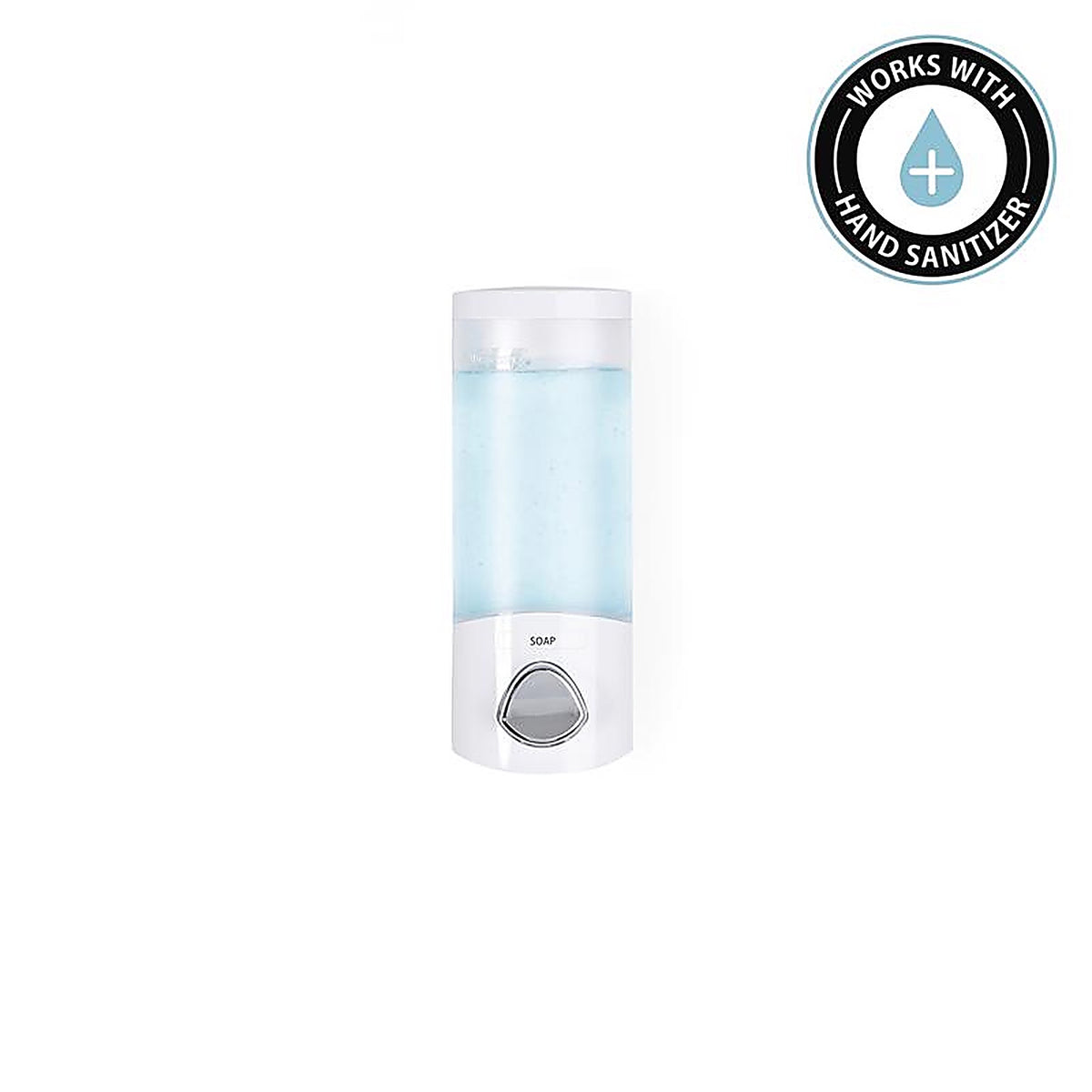 Better Living 72150 Clear Choice I Clear White ABS Plastic Lotion/Soap Dispenser