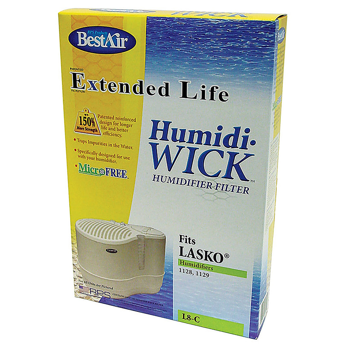 Bestair - L8 - Humidifier Wick 1 Pack for Fits for Lasko Natural Cascade Models 1128, 1129, 9930 Thf8