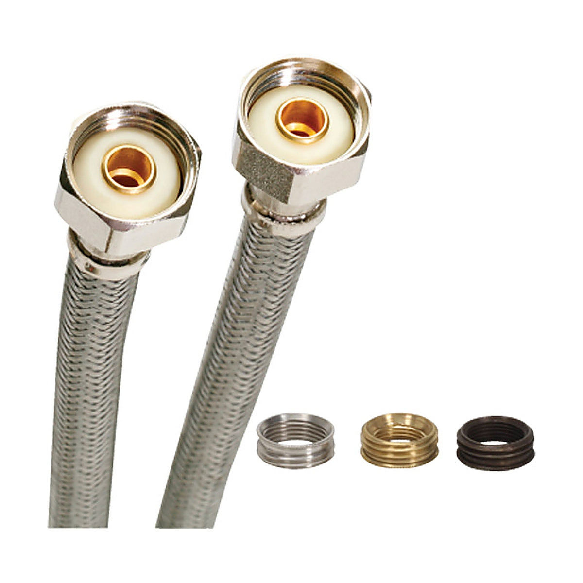 Fluidmaster - B4F30CU - Universal 1/2 In. Fip X 1/2 In. D Fip 30 In. Stainless Steel Supply Line