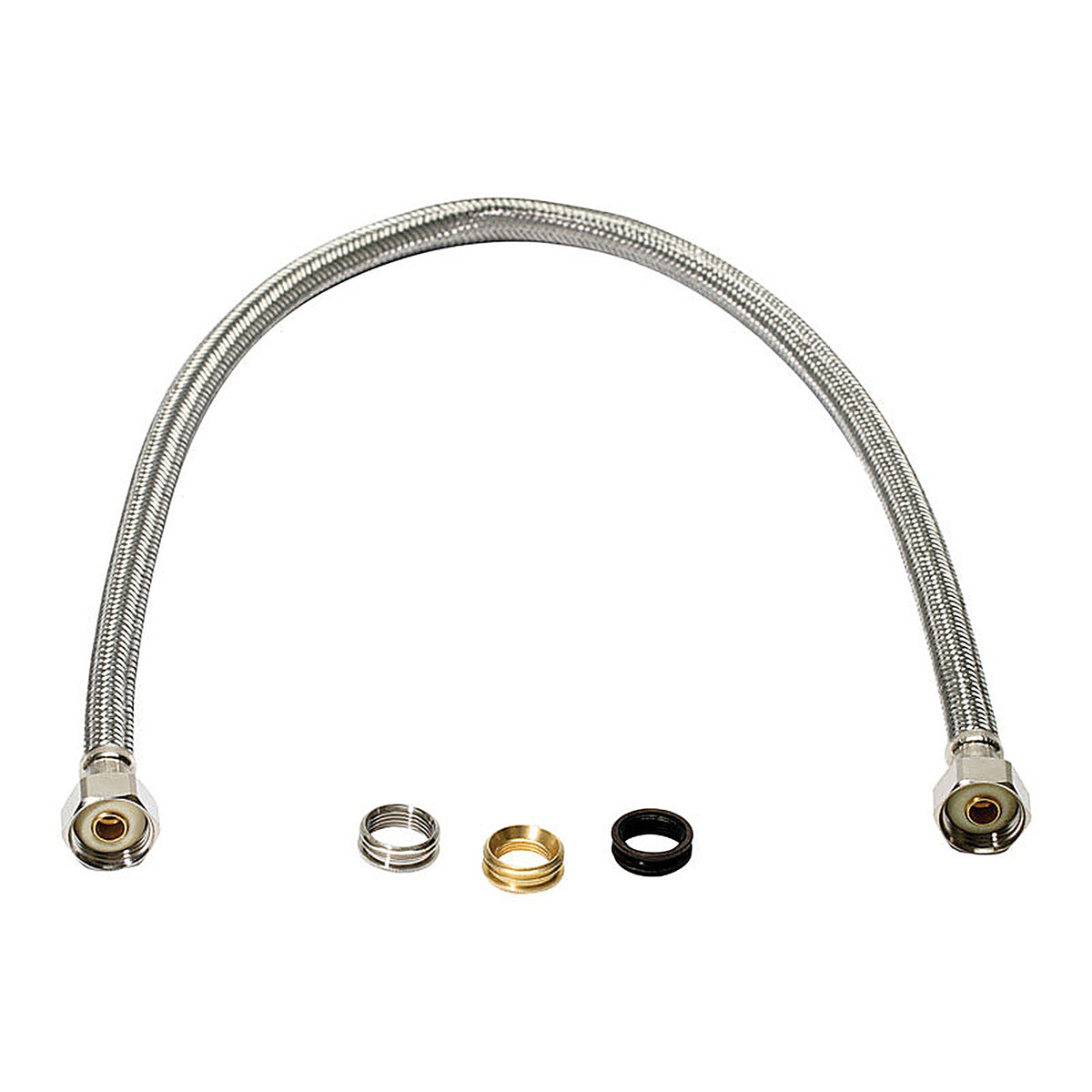 Fluidmaster - B4F30CU - Universal 1/2 In. Fip X 1/2 In. D Fip 30 In. Stainless Steel Supply Line