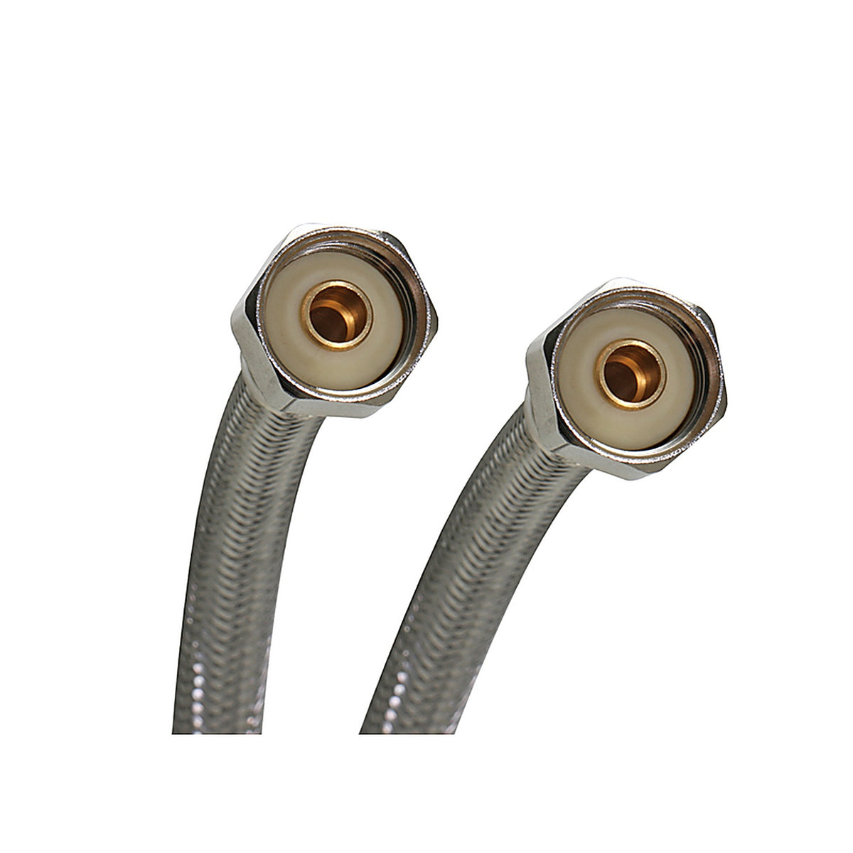 Fluidmaster - B4F12U - Univseral 1/2 In. Fip Compression 12 In. Braided Stainless Steel Supply Line