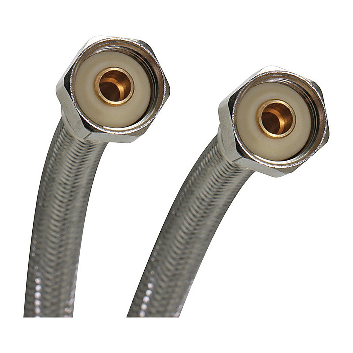 Fluidmaster - B4F16U - Universal 1/2 In. Fip Compression 16 In. Braided Stainless Steel Supply Line