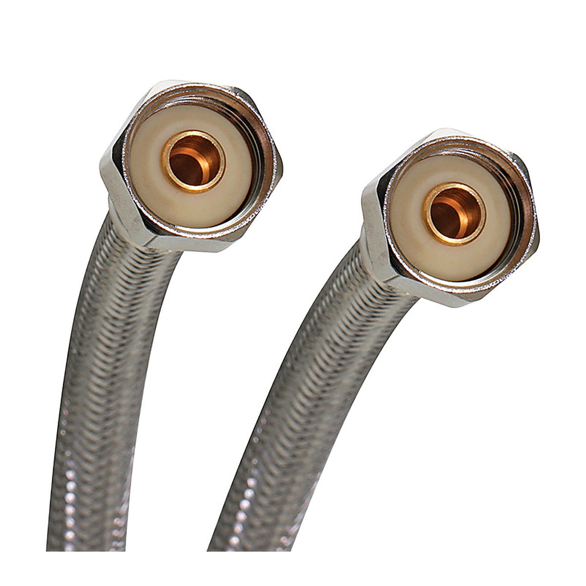 Fluidmaster - B4F20U - Universal 1/2 In. Fip Compression 20 In. Braided Stainless Steel Supply Line