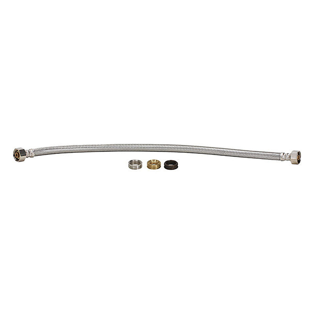 Fluidmaster - B4F20U - Universal 1/2 In. Fip Compression 20 In. Braided Stainless Steel Supply Line