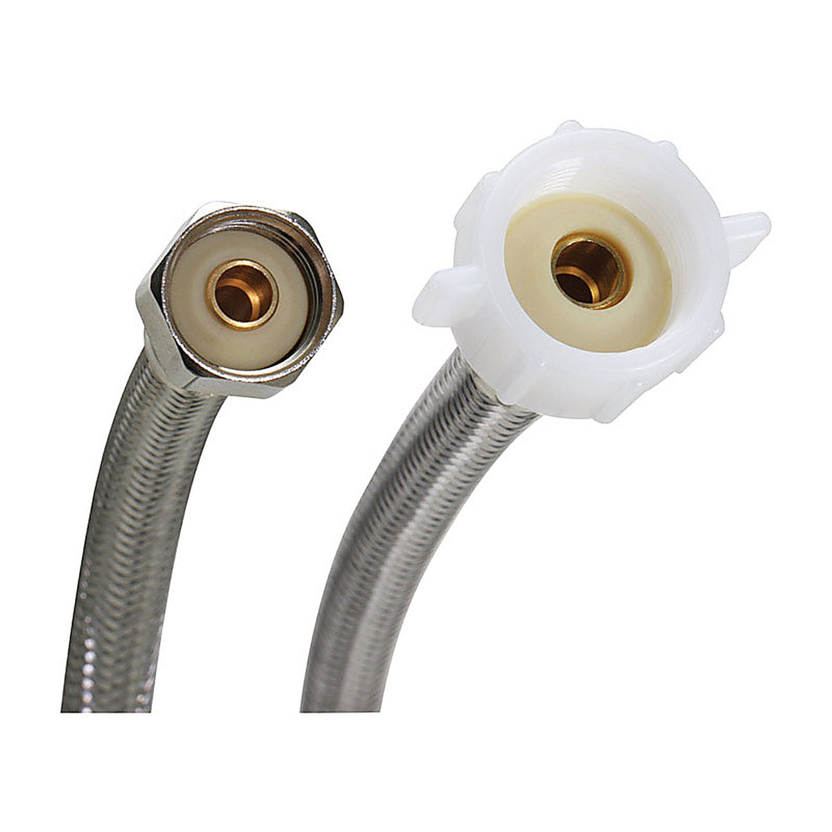 Fluidmaster - B4T20U - 1/2 In. Ballcock Ah X 7/8 In. D Ballcock 20 In. Braided Stainless Steel Supply Line
