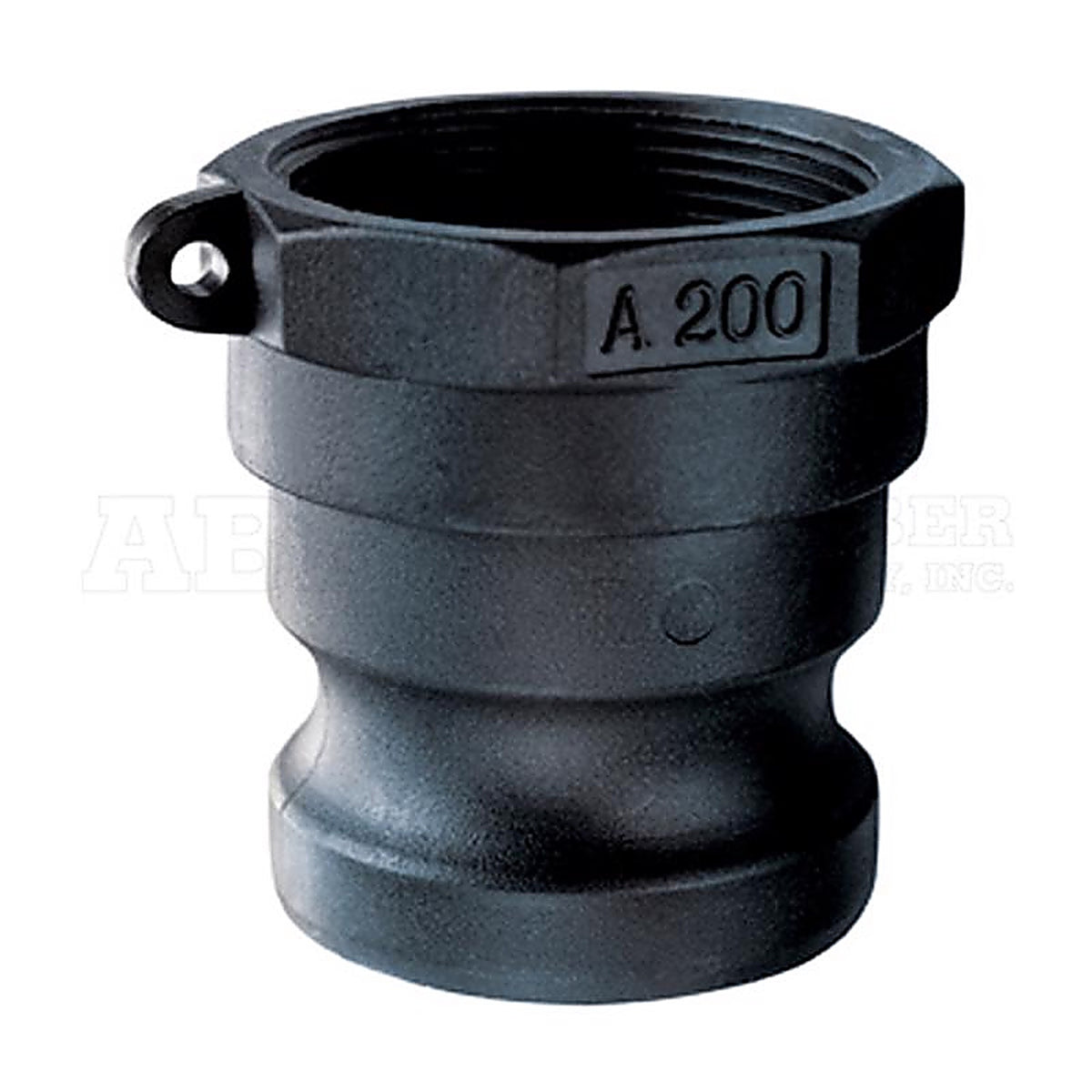 Abbott Rubber - QA-300-PP - Polypropylene 3 In. D X 3 In. D Male Adapter 1 Pack