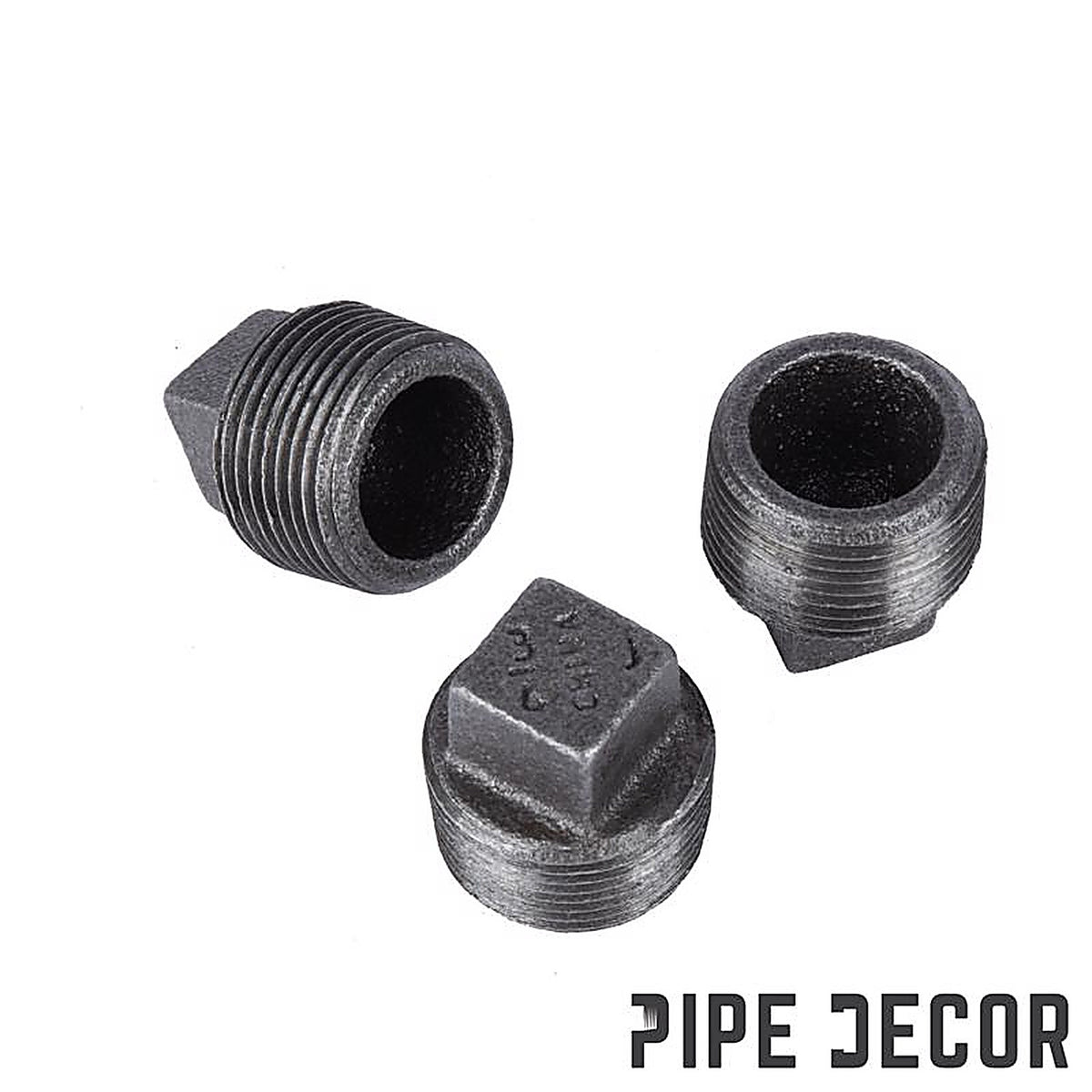 STZ - 310P-14 - Industries 1/4 In. MIP Each Black Malleable Iron Plug