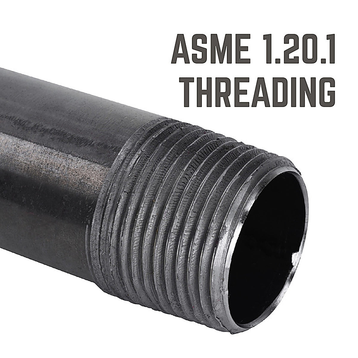 STZ - 308UP38X312 - Industries 3/8 In. MIP Each X 3/8 In. D MIP Black Steel 3-1/2 In. L Nipple