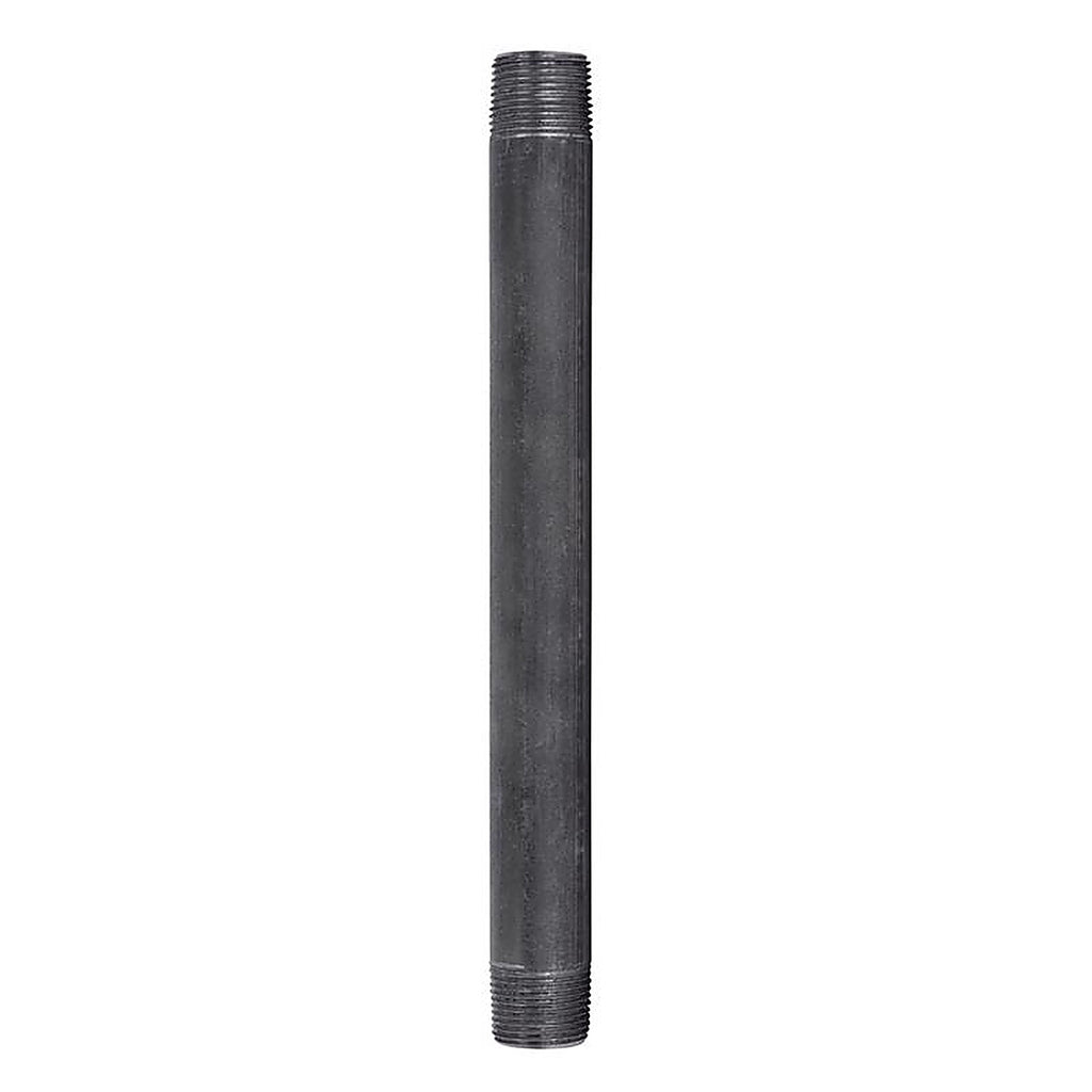 STZ Industries 302U34X9 3/4 in. MIP each X 3/4 in. D MIP Black Steel 9 in. L Nipple