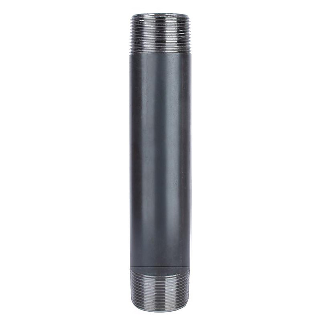 STZ Industries 302U114X10 1-1/4 in. MIP each X 1-1/4 in. D MIP Black Steel 10 in. L Nipple