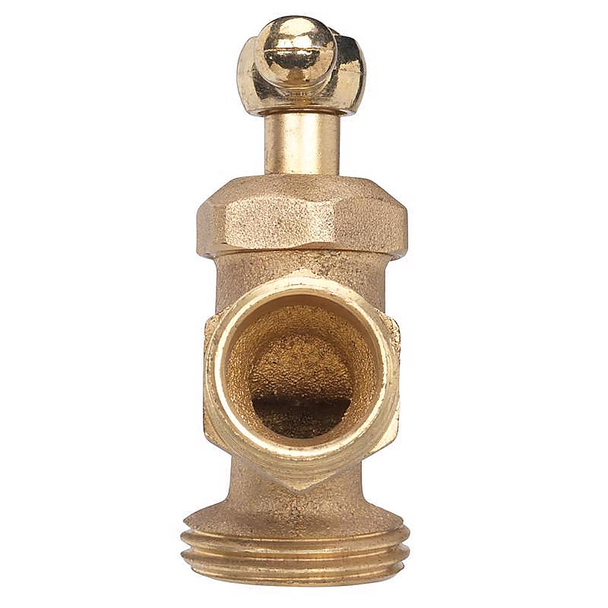 Homewerks VHBSTDC3 1/2 in. MIP X 3/4 in. MHT Brass Hose Bibb