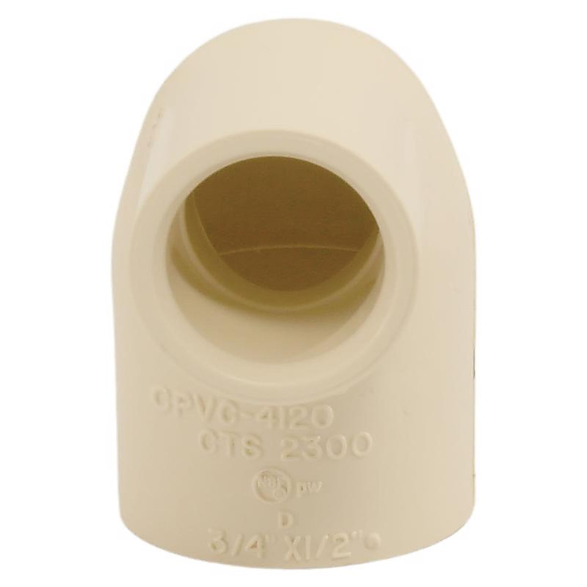 Charlotte Pipe CTS023001800 FlowGuard 3/4 in. Slip x 1/2 in. Dia. Slip CPVC Elbow