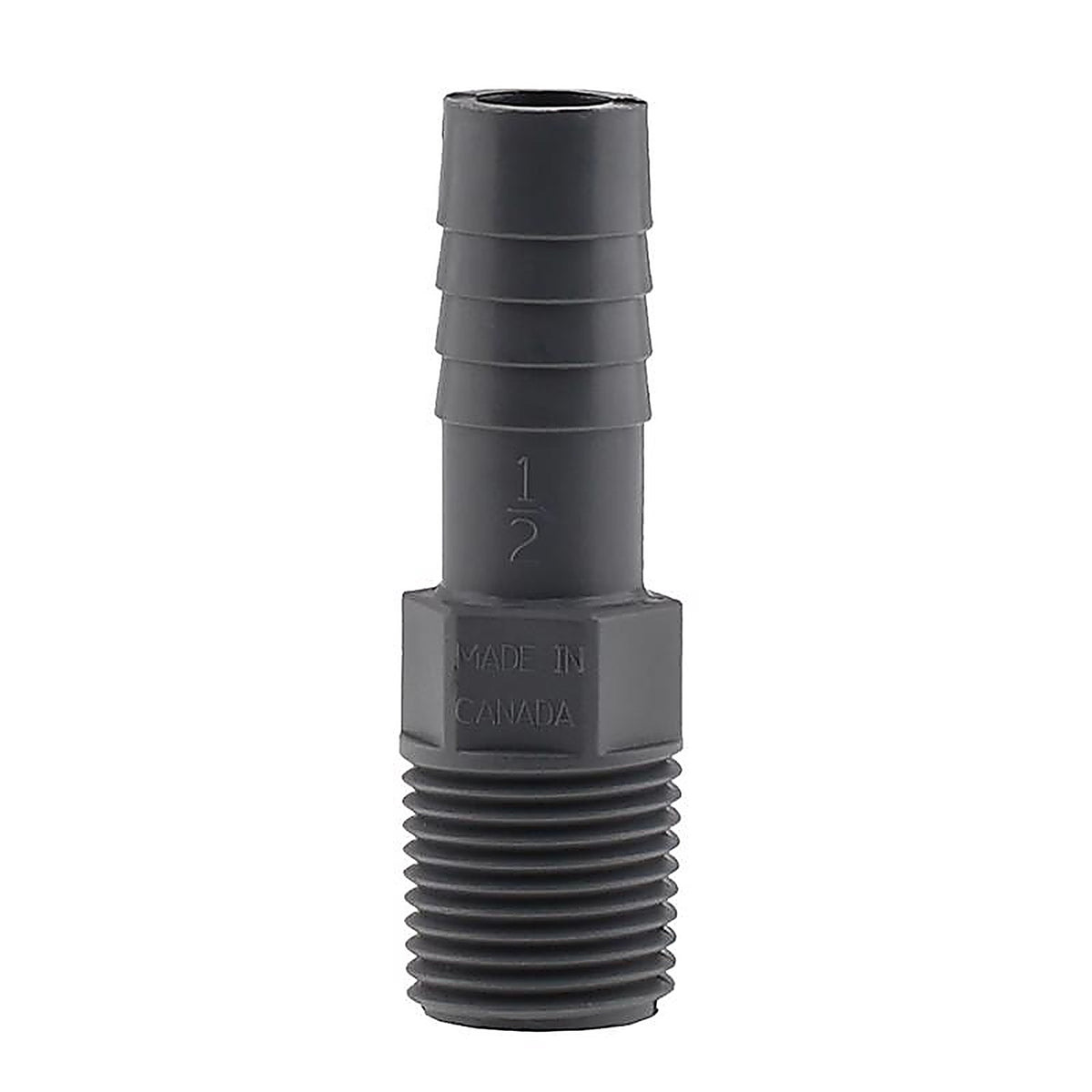 Boshart Industries UPPA-05 1/2 in. MPT in. X 1/2 in. D Insert Polypropylene Male Adapter 10 pk