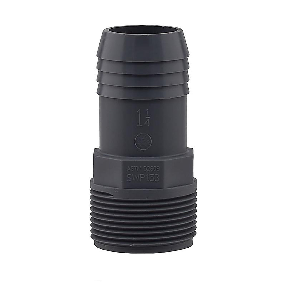 Boshart Industries UPPA-12 1-1/4 in. MPT in. X 1-1/4 in. D Insert Polypropylene Male Adapter 10 pk