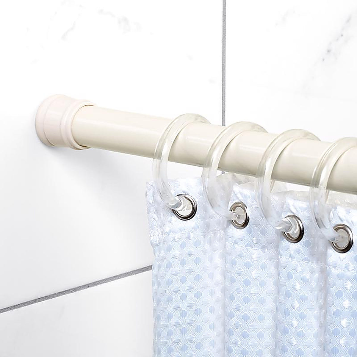 Zenith Home 506F Shower Curtain Rod 72 in. L Bone