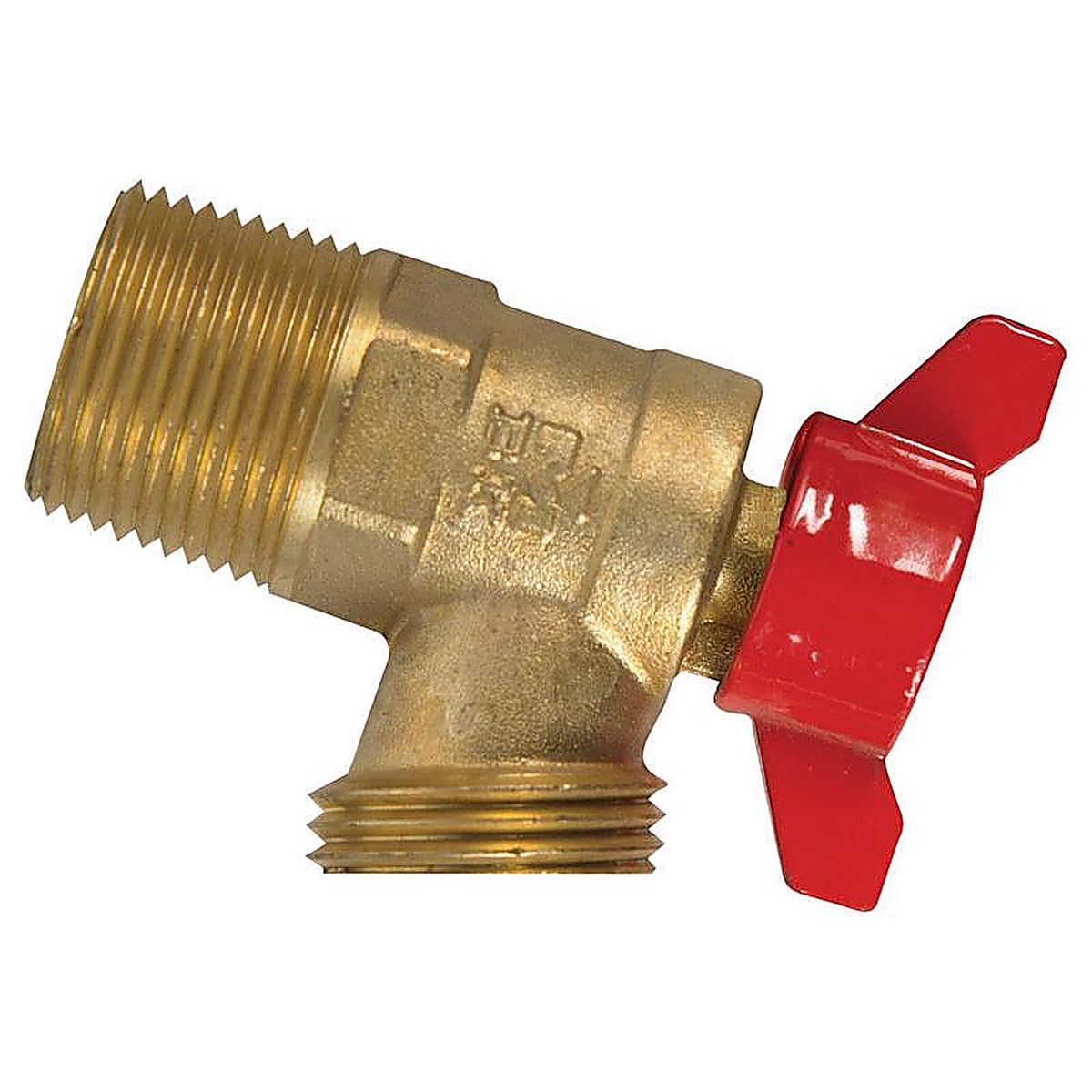 Homewerks VBDQTRG4 3/4 in. MIP X 3/4 in. MHT Brass Boiler Drain