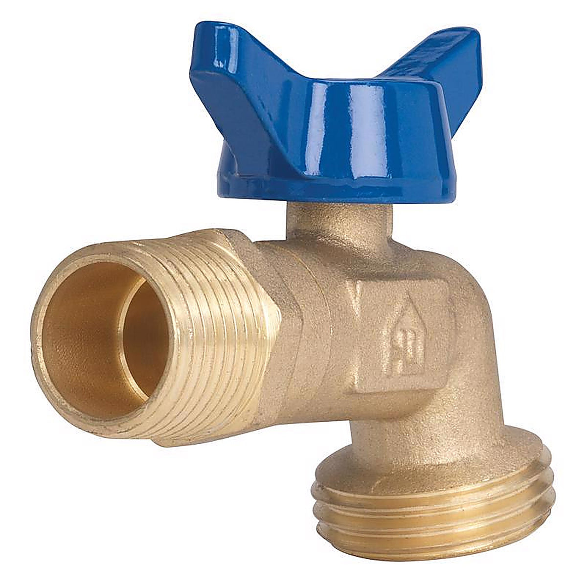 Homewerks VHBQTCC3 1/2 in. MIP X 3/4 in. MHT Brass Hose Bibb