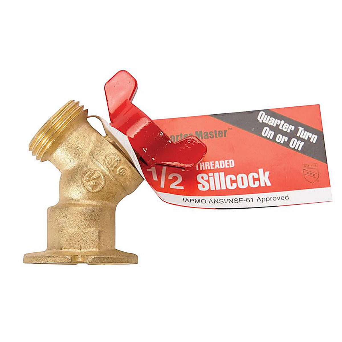 Homewerks VSCQTRB3 1/2 in. FIP X 3/4 in. MHT Brass Sillcock Valve