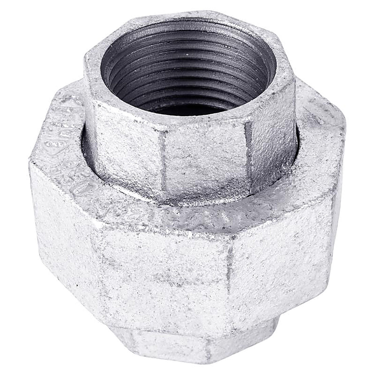 STZ - 501929 - Industries 1/8 In. Fip Each X 1/8 In. D Fip Galvanized Malleable Iron Union