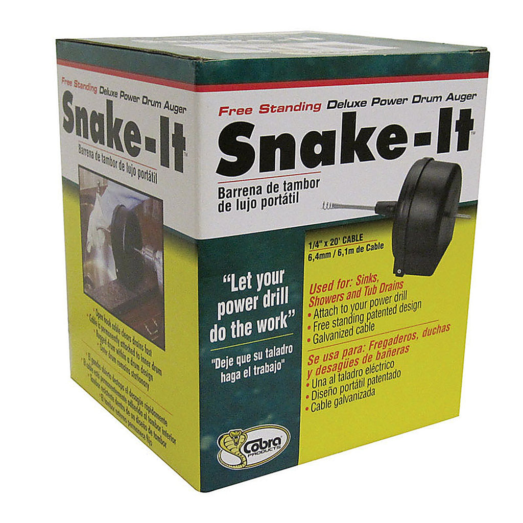 Brasscraft 87200 Snake-It 20 ft. L Plastic Drum Auger