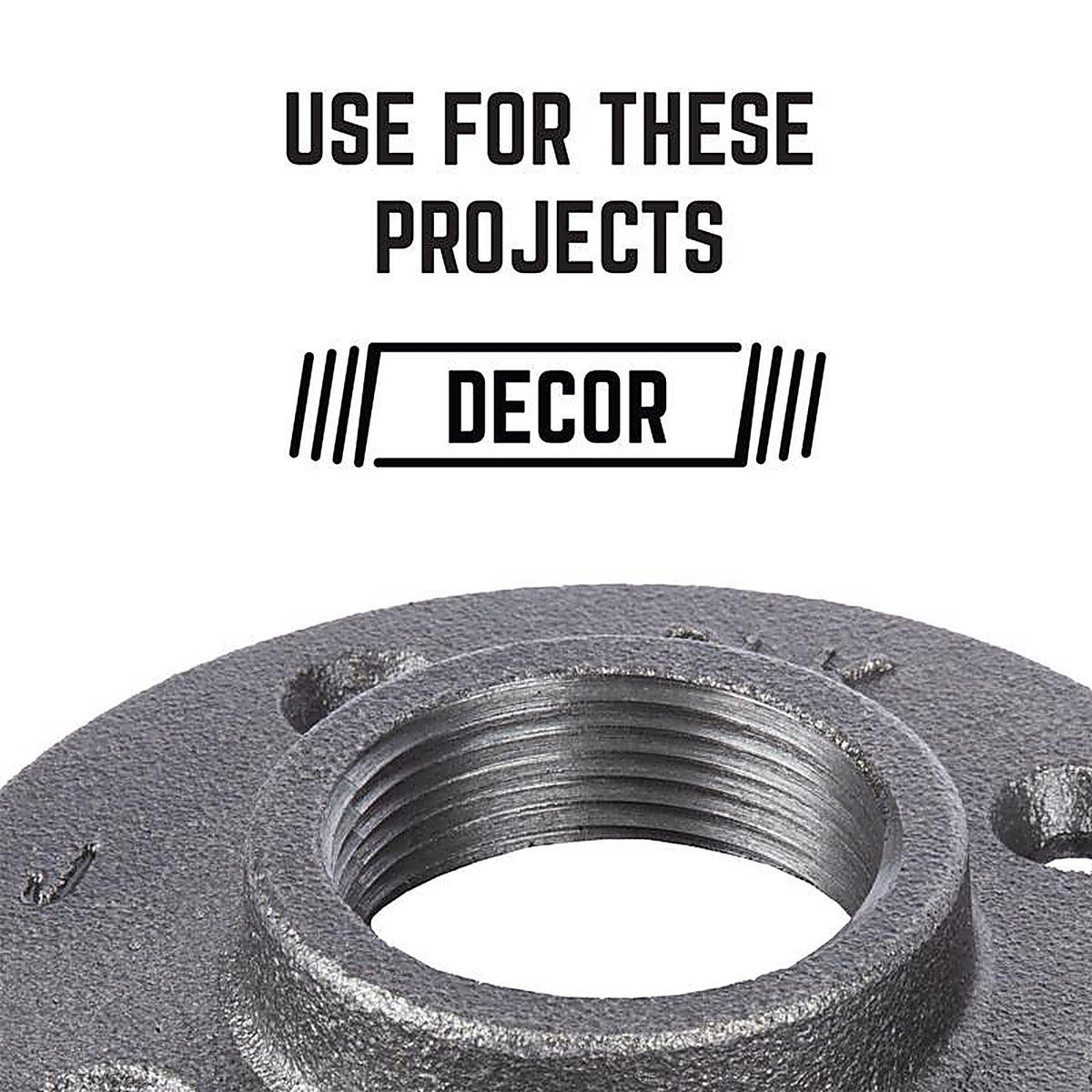 STZ - 202220 - Industries 1/4 In. Fip Each Black Malleable Iron Floor Flange