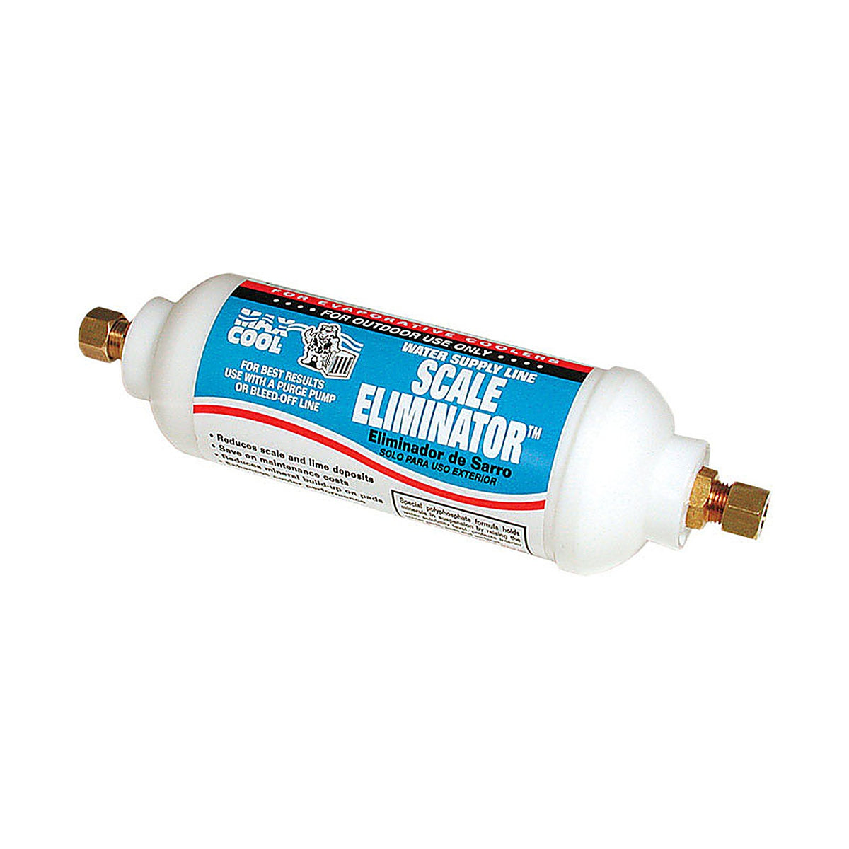 Dial 51795 2 in. H x 2 in. W Plastic White In-Line Scale Eliminator Cartridge