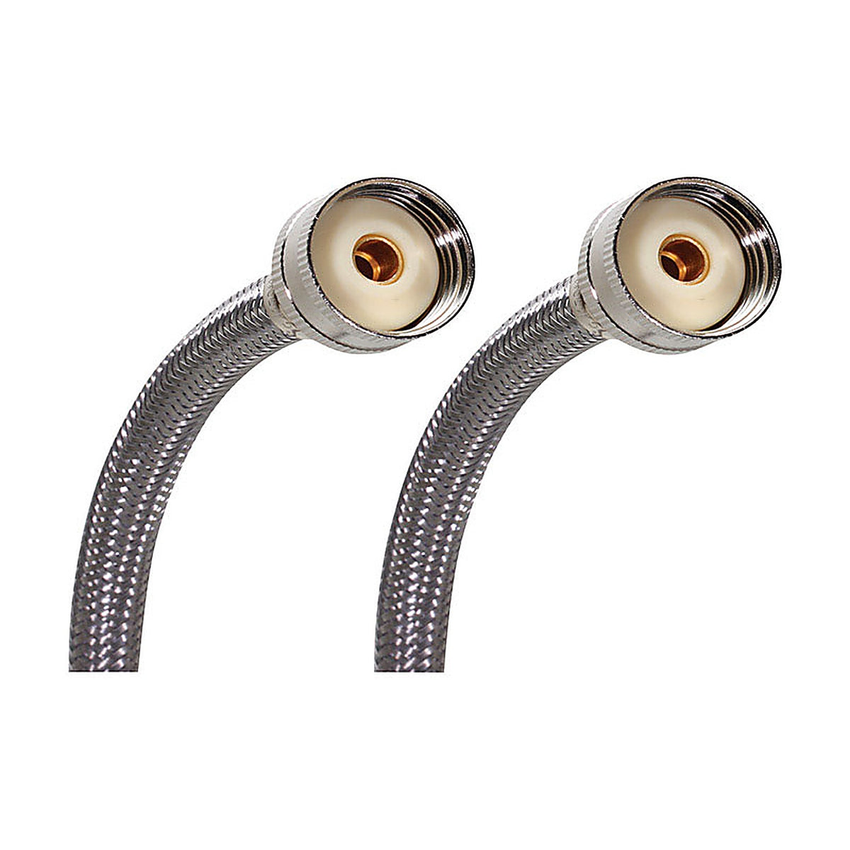 Fluidmaster - 9WM72 - 3/4 In. Hose X 3/4 In. D Hose 72 In. Stainless Steel Washing Machine Supply Line