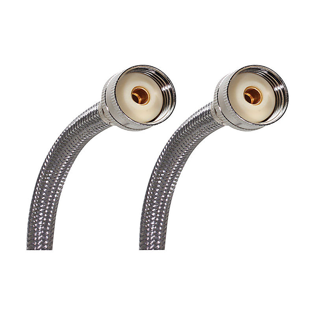 Fluidmaster - 9WM48 - 3/4 In. Hose X 3/4 In. D Hose 48 In. Stainless Steel Washing Machine Supply Line