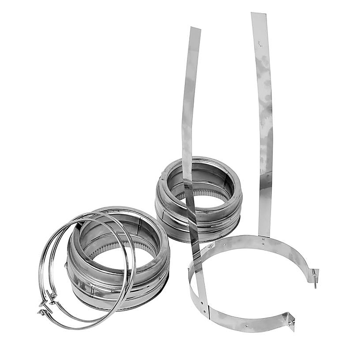 Selkirk - 206206 - 6 In. D X 6 In. D Adjustable 15 Deg Stainless Steel Insulated Elbow Kit