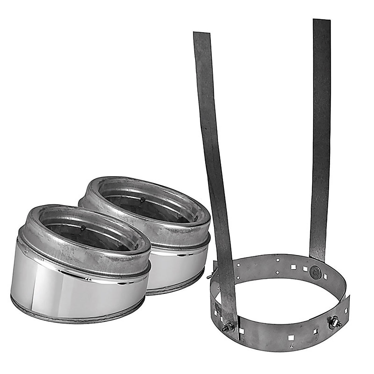 Selkirk - 208206 - 8 In. D X 8 In. D Adjustable 15 Deg Stainless Steel Insulated Elbow Kit