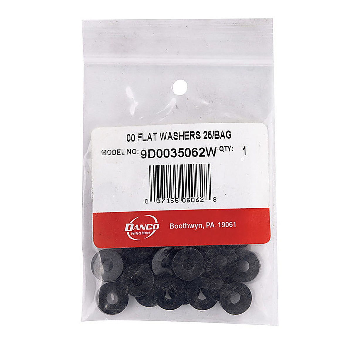 Danco - 35062W - 0.18 In. D Plain Rubber Washer 25 Pack