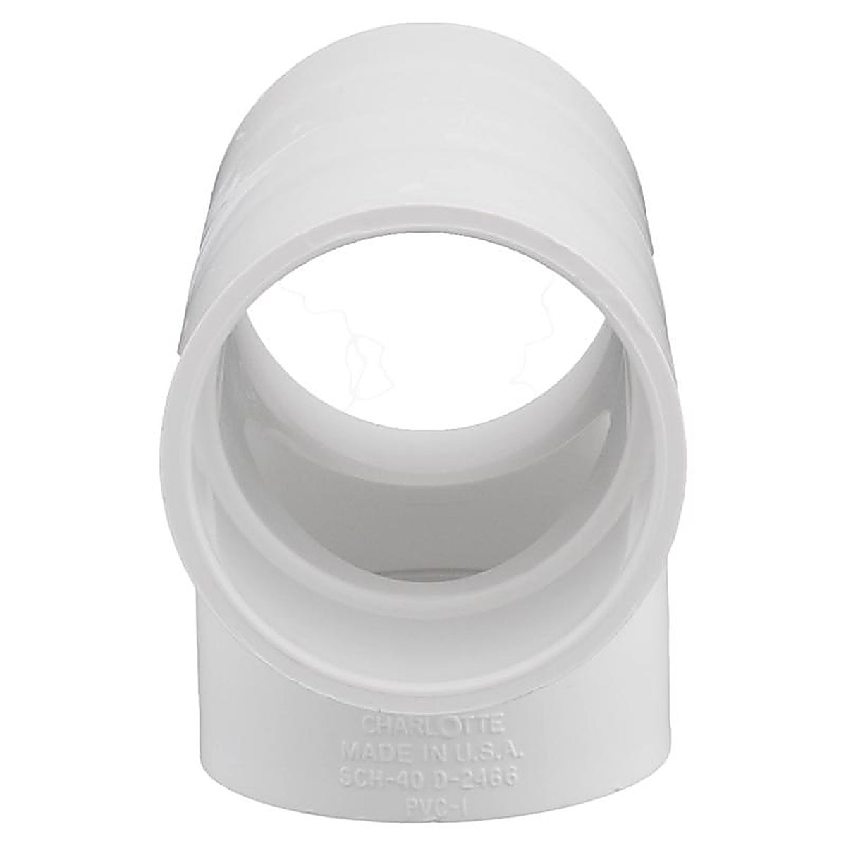 Charlotte Pipe PVC024011600 Schedule 40 2 in. Slip x 2 in. Dia. Slip PVC Tee