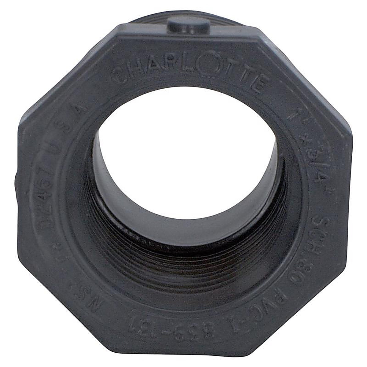 Charlotte Pipe PVC82002400 Schedule 80 1 in. MPT x 3/4 in. Dia. FPT PVC Reducing Bushing