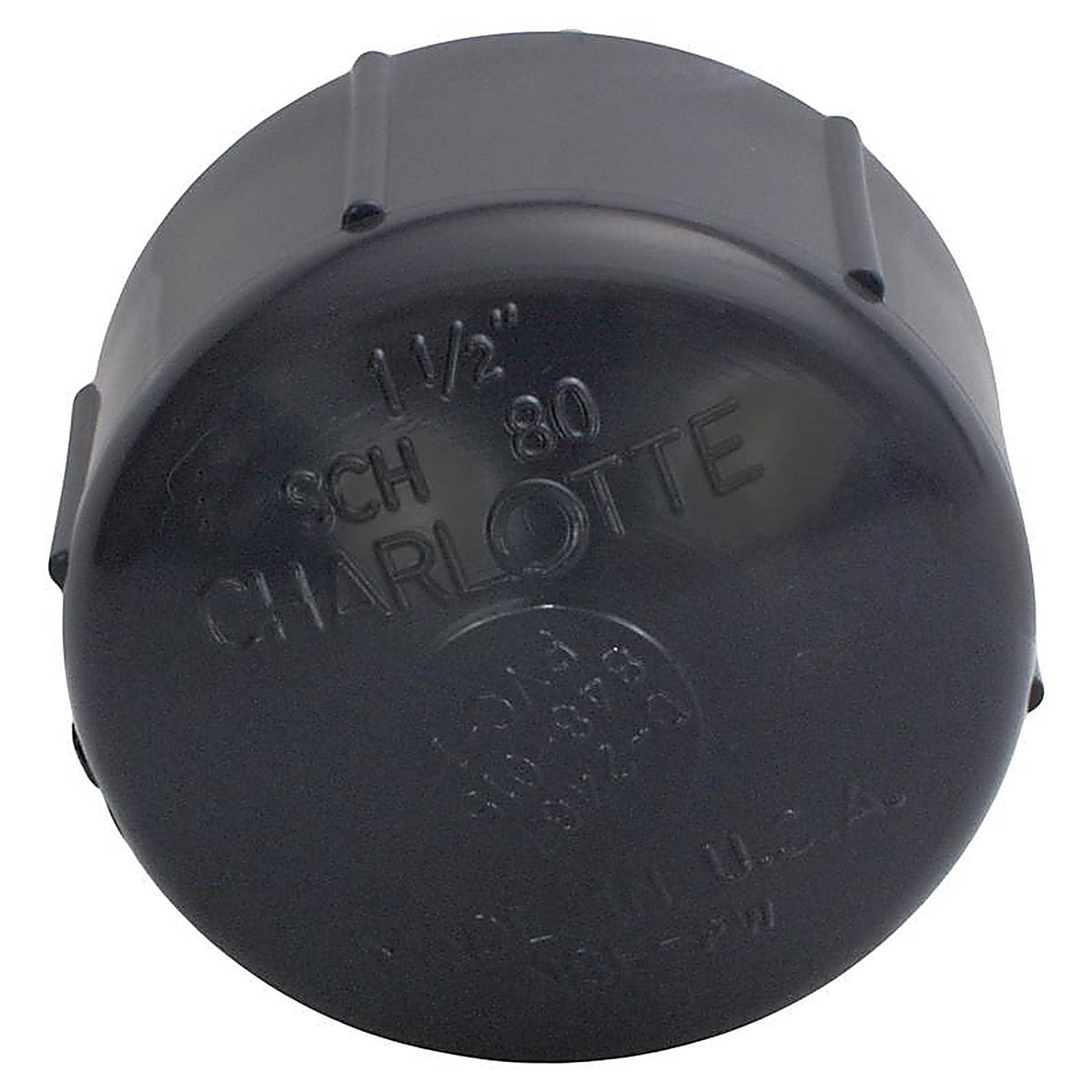 Charlotte Pipe PVC81171000 Schedule 80 1/2 in. FPT x 1/2 in. Dia. FPT PVC Threaded Cap