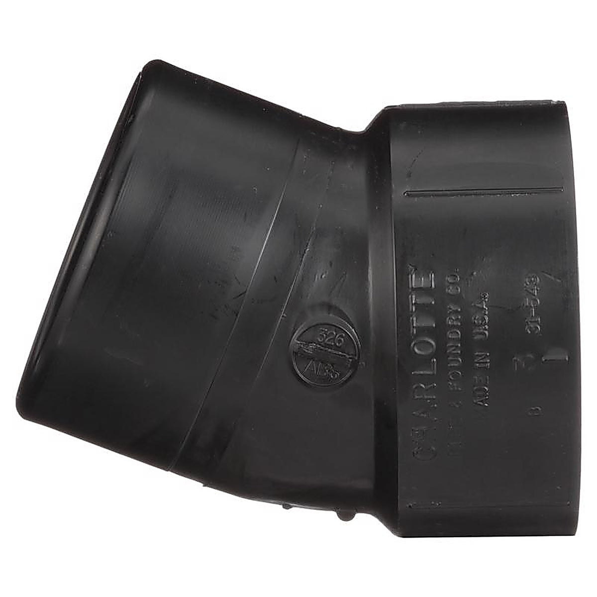 Charlotte Pipe ABS003261000 Slip x 3 in. Dia. Hub ABS Elbow 3 in.