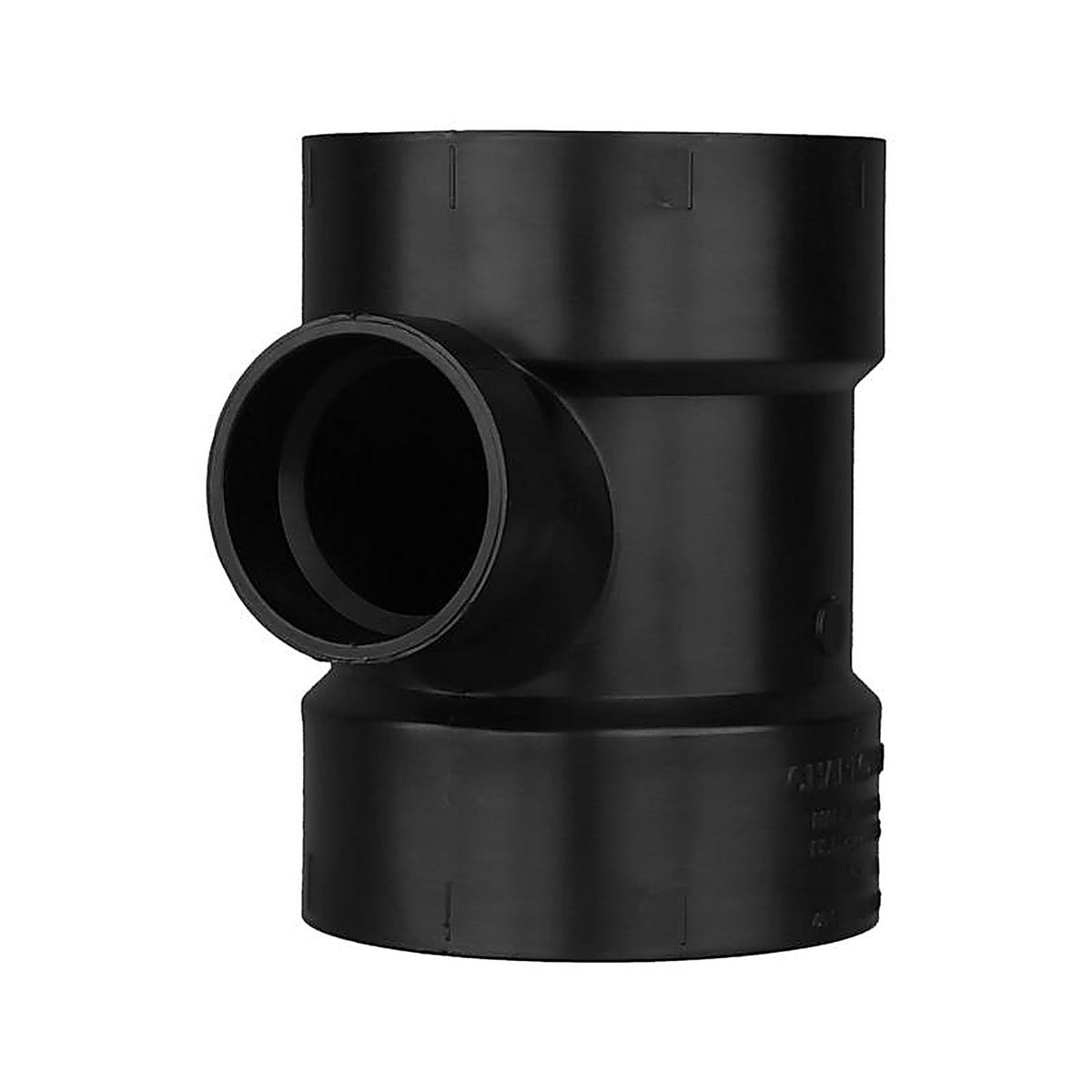 Charlotte Pipe ABS004011800 4 in. Hub x 2 in. Dia. Hub ABS Sanitary Tee