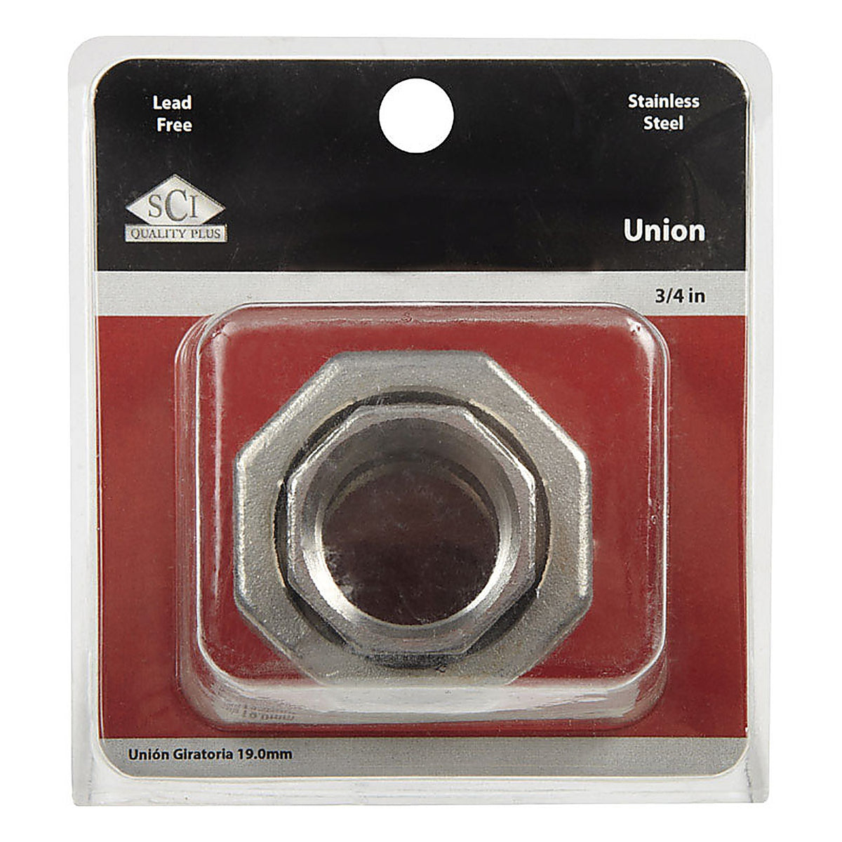 Smith-Cooper - 4638102640 - 3/4 In. FPT X 3/4 In. D FPT Stainless Steel Union