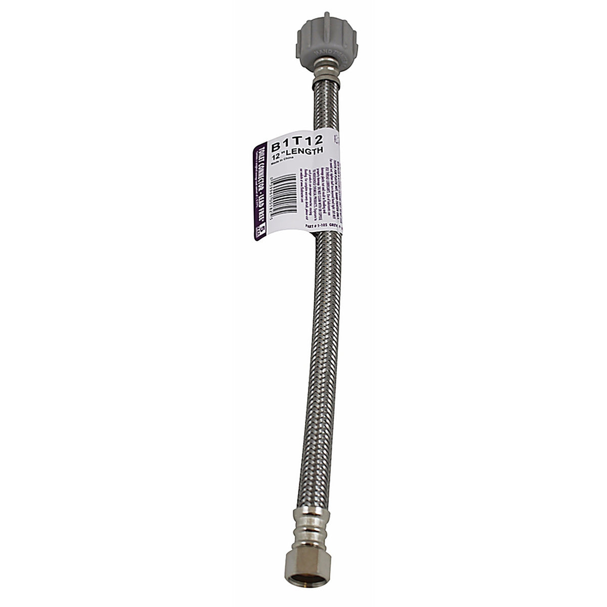 Fluidmaster - B1T12 - 3/8 In. Compression X 7/8 In. D Ballcock 12 In. Braided Stainless Steel Supply Line