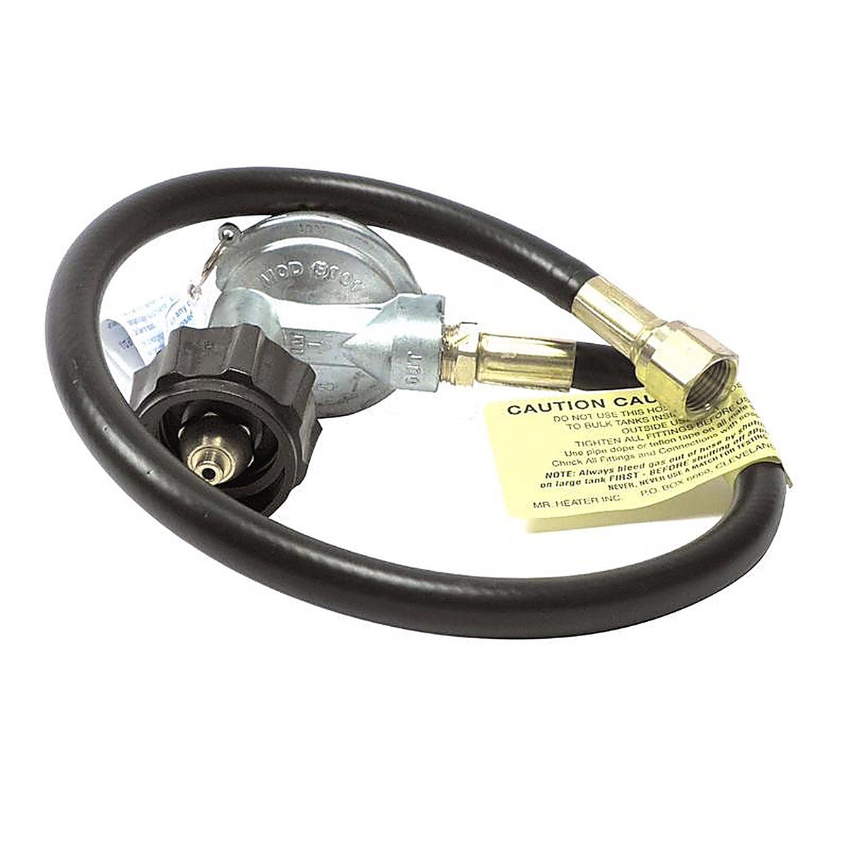 Mr. Heater F271161 3/8 in. Dia. x 22 inch ft. L Brass/Plastic Appliance End Fitting Acme x Female Flare Hose Assembly And Regulator