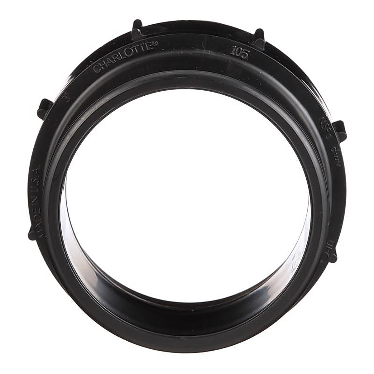 Charlotte Pipe ABS00105100 3 in. Spigot x 3 in. Dia. FPT ABS Cleanout