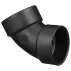 Charlotte Pipe ABS003191000 3 in. Hub x 3 in. Dia. Hub ABS 60 Degree Elbow