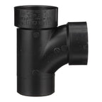Charlotte Pipe ABS004031000 3 in. Hub x 3 in. Dia. Hub ABS Sanitary Street Tee