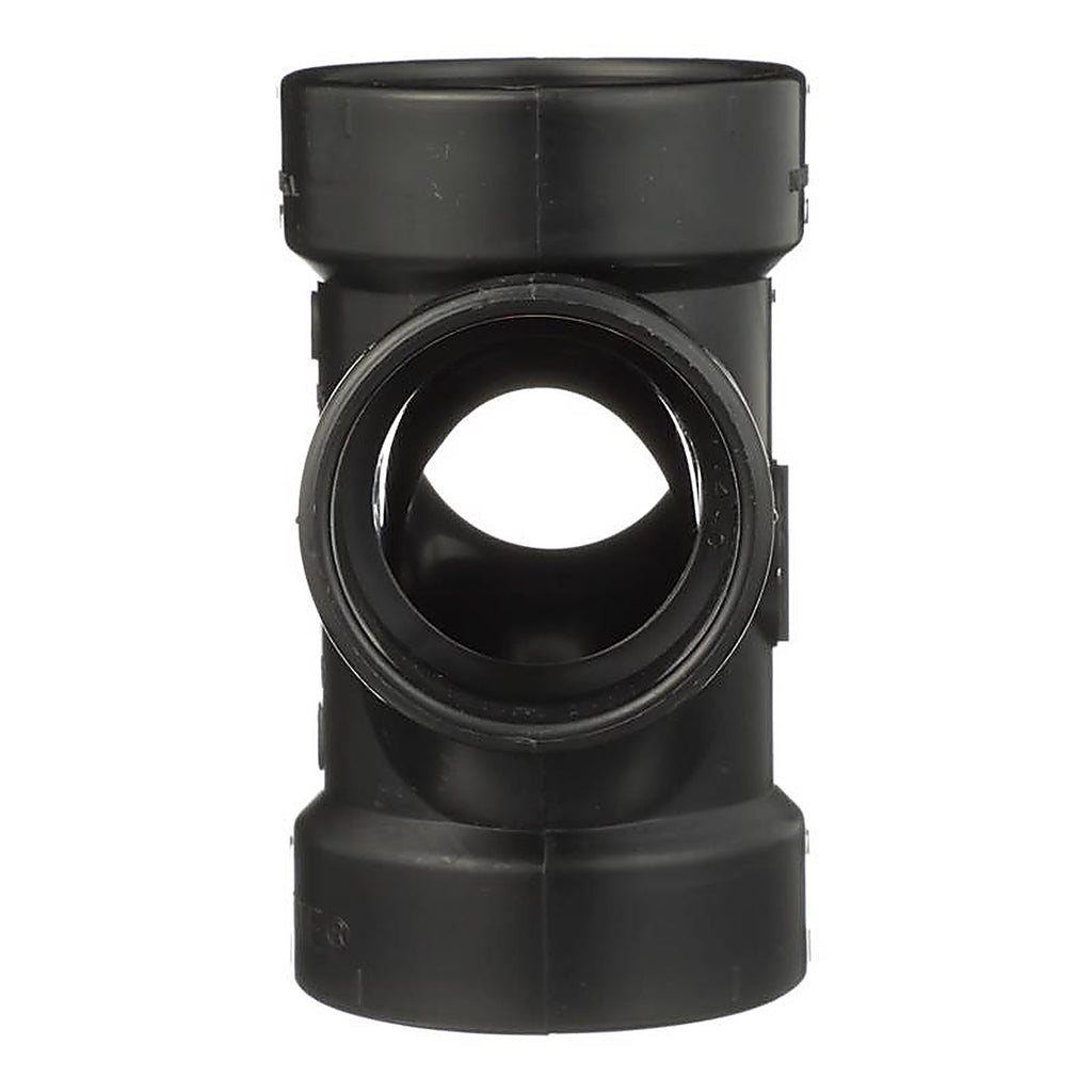 Charlotte Pipe ABS004290600 2 in. Hub x 2 in. Dia. Hub ABS Sanitary Tee