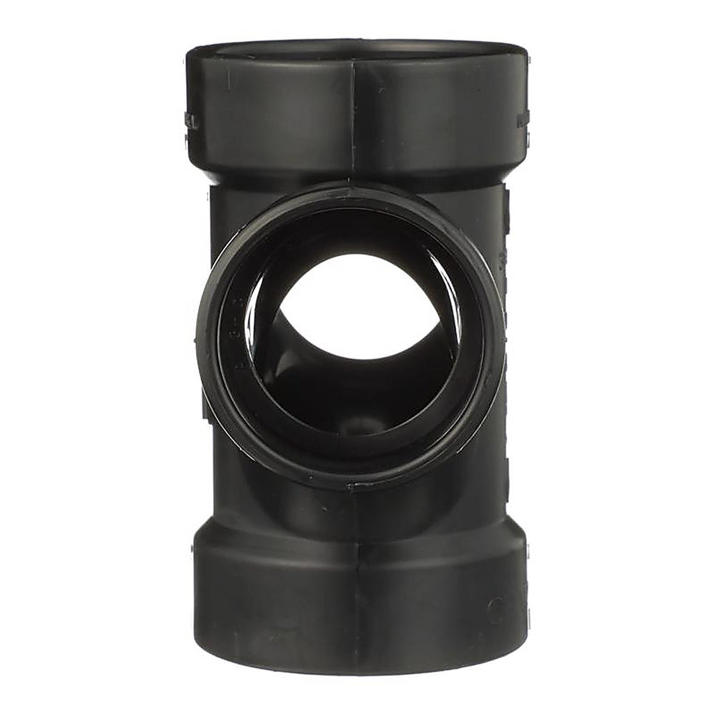 Charlotte Pipe ABS004290600 2 in. Hub x 2 in. Dia. Hub ABS Sanitary Tee