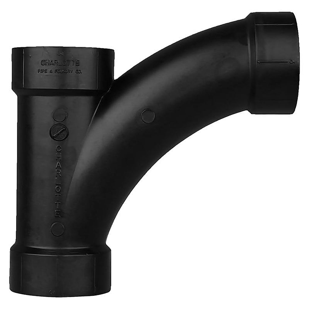 Charlotte Pipe ABS005011000 3 in. Hub x 3 in. Dia. Hub ABS Tee Wye