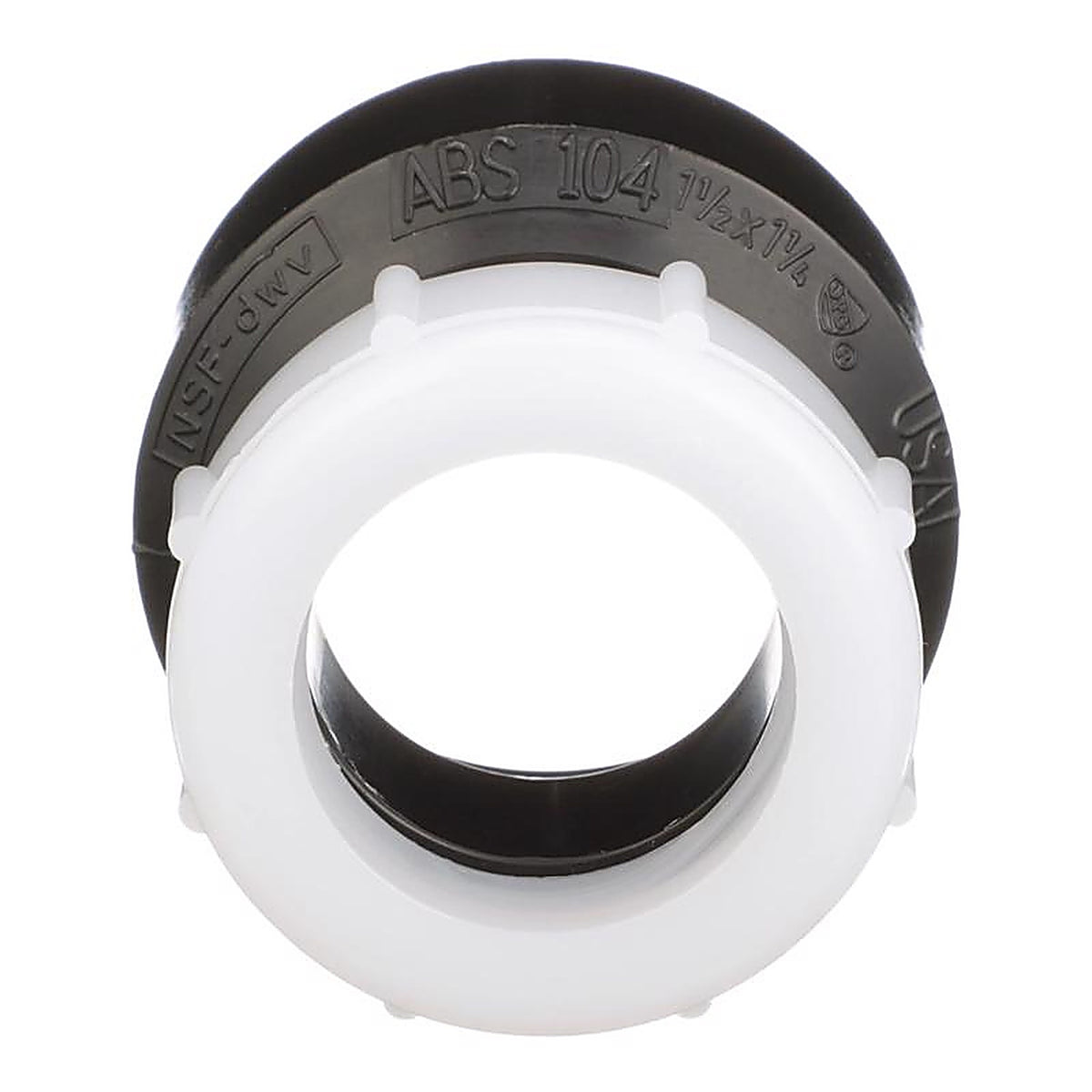 Charlotte Pipe ABS00104P0600 1-1/2 in. MPT x 1-1/4 in. Dia. Spigot ABS Trap Adapter