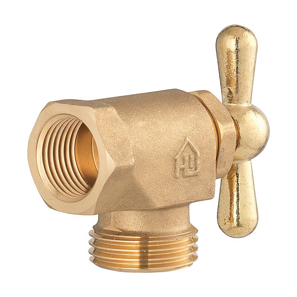 Homewerks - VWMTOPB3 - 1/2 In. Fip Piece X 3/4 In. MHT Brass Washing Machine Valve