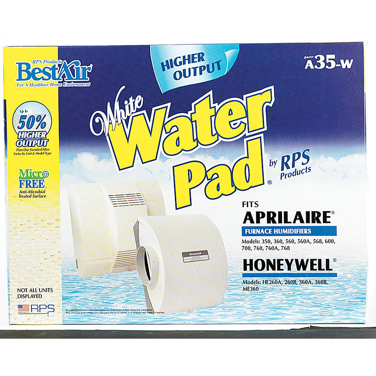 Bestair - A35W-PDQ-6 - A35w Replacement Water Pad for Specific Aprilaire and Honeywell Humidifiers