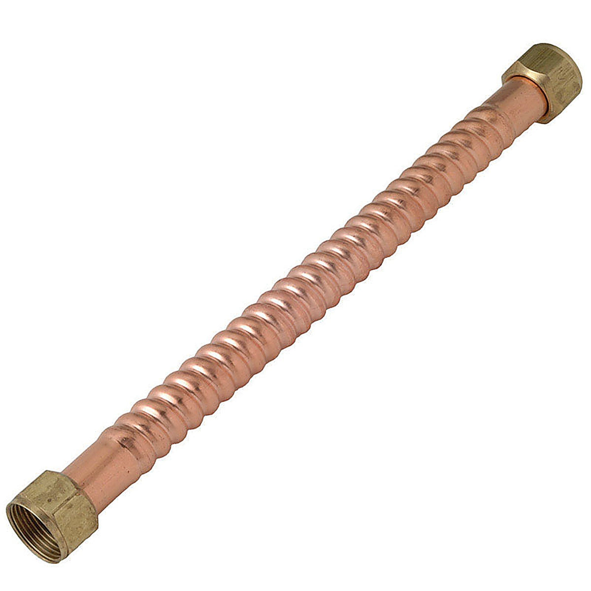 Copper Flex 7211-15-34FIP-B Homewerks Worlwide 3/4 in. FIP x 3/4 in. Dia. FIP 15 in. Copper Water Heater Supply Line
