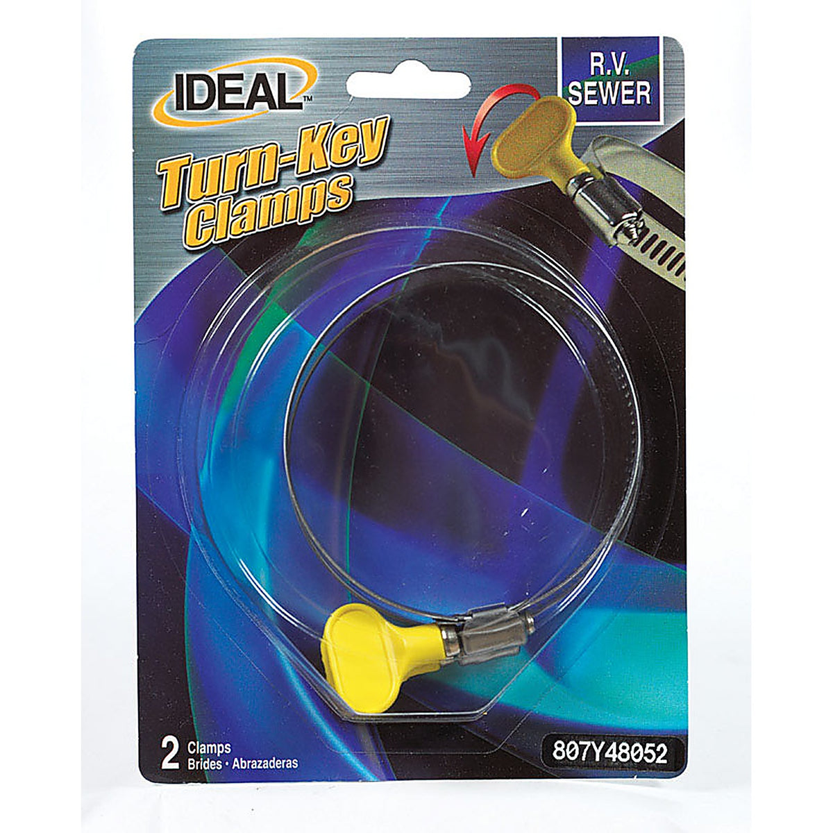 Ideal 807Y48052 2-1/2 in. 3-1/2 in. 48 Hose Clamp Stainless Steel Turn Key